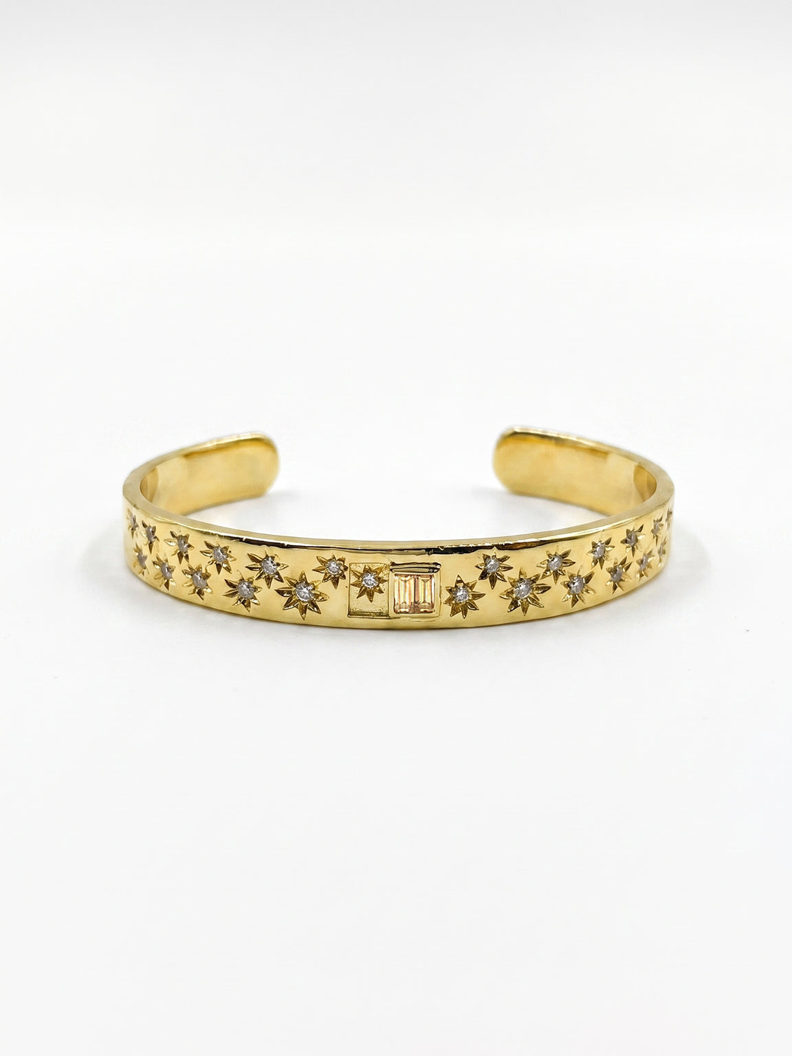 Yellow Starry Cuff Bracelet