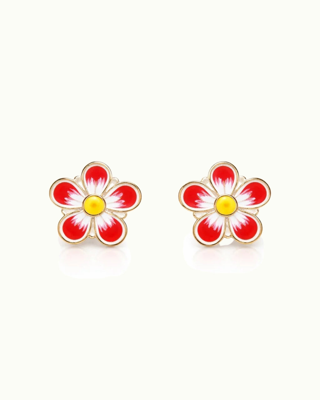 Bloom Flower Stud Earrings-92.5  silver