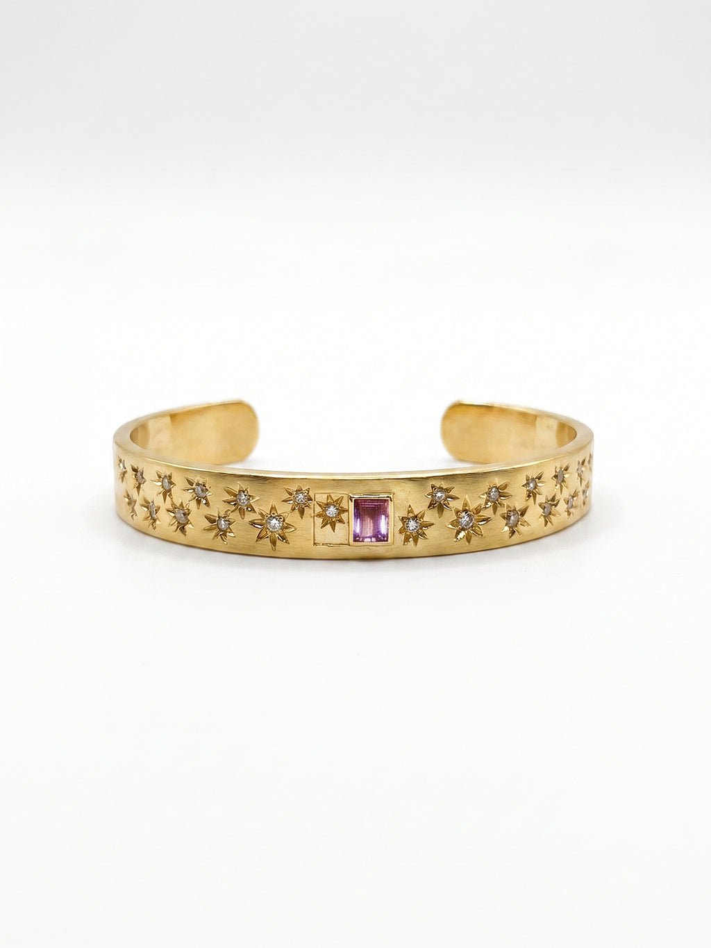 Purple  Starry Cuff Bracelet