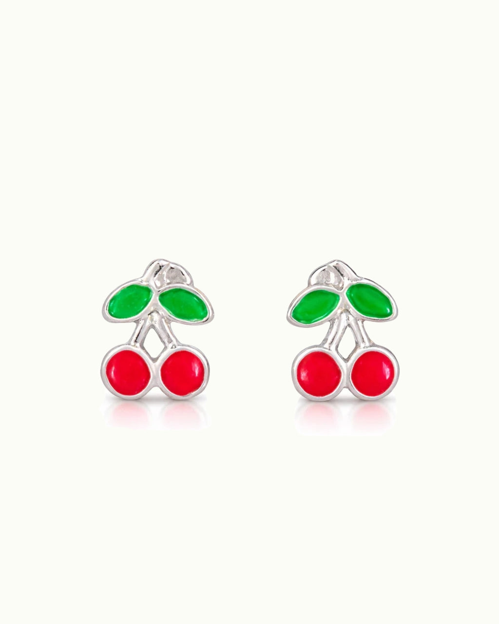 Cherry Bloom Stud Earrings-92.5 silver