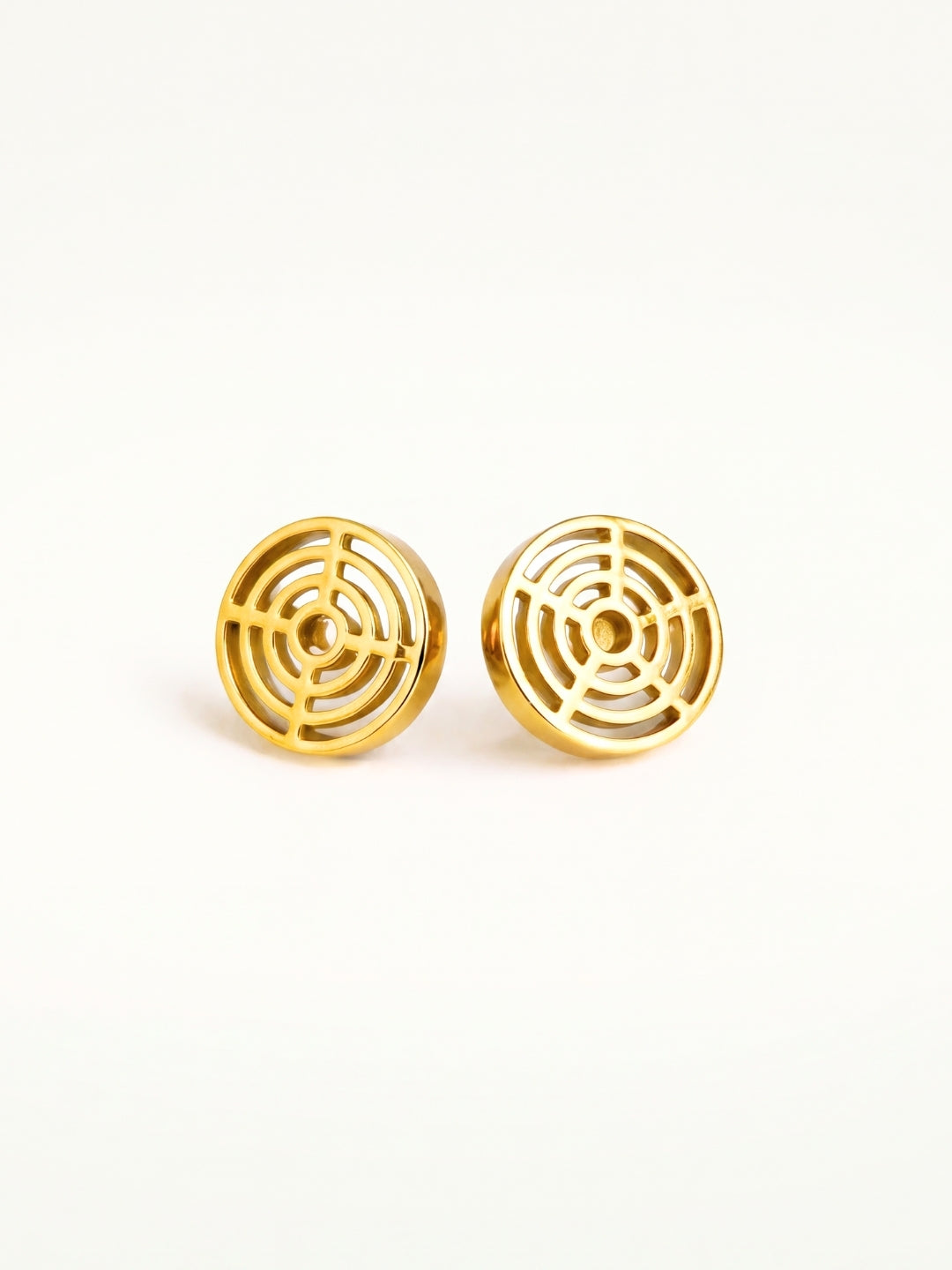 Geometric circle  studs