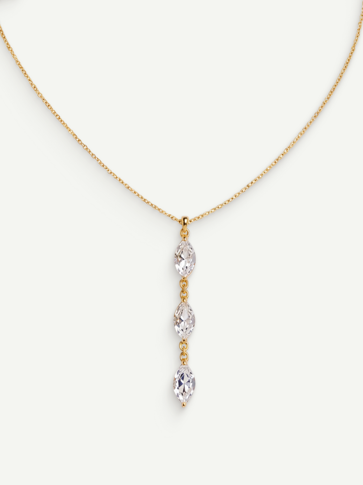 Golden Y-Long Necklace — view 1