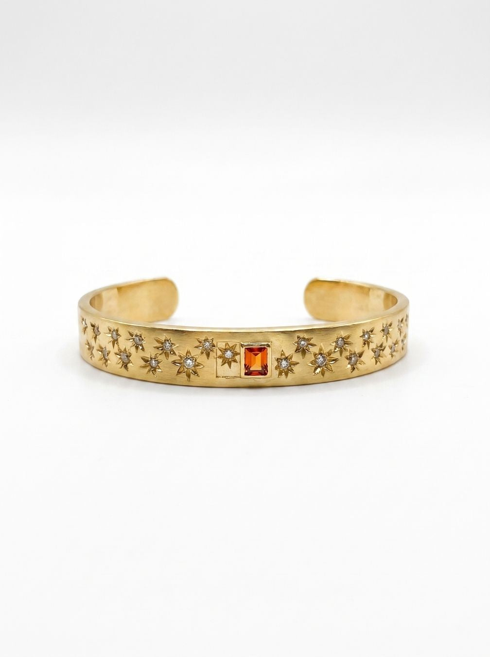 Orange Starry Cuff Bracelet