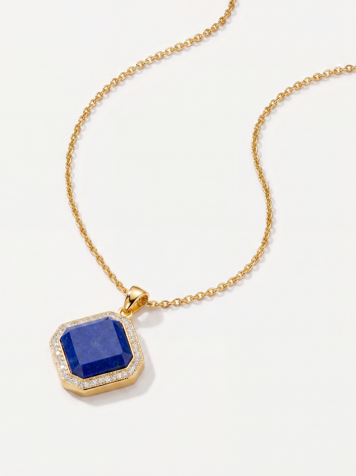 Midnight Lapis Pendant - Sian Jewellery necklace product photo — view 1