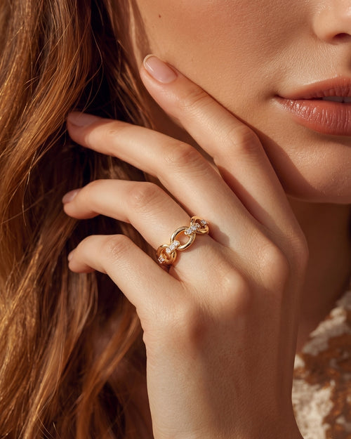 Ageless Euphoria Link Chain Ring - Sian Jewellery jewellery, additional view 1