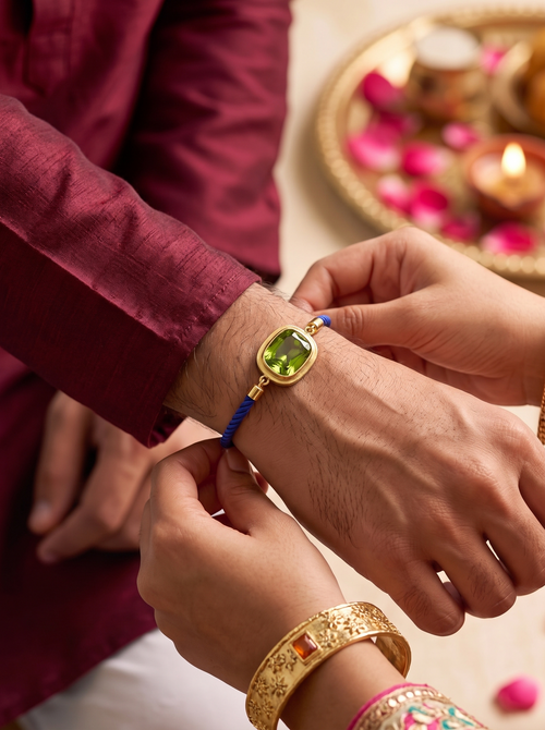 92.5 Silver Peridot Bracelet
