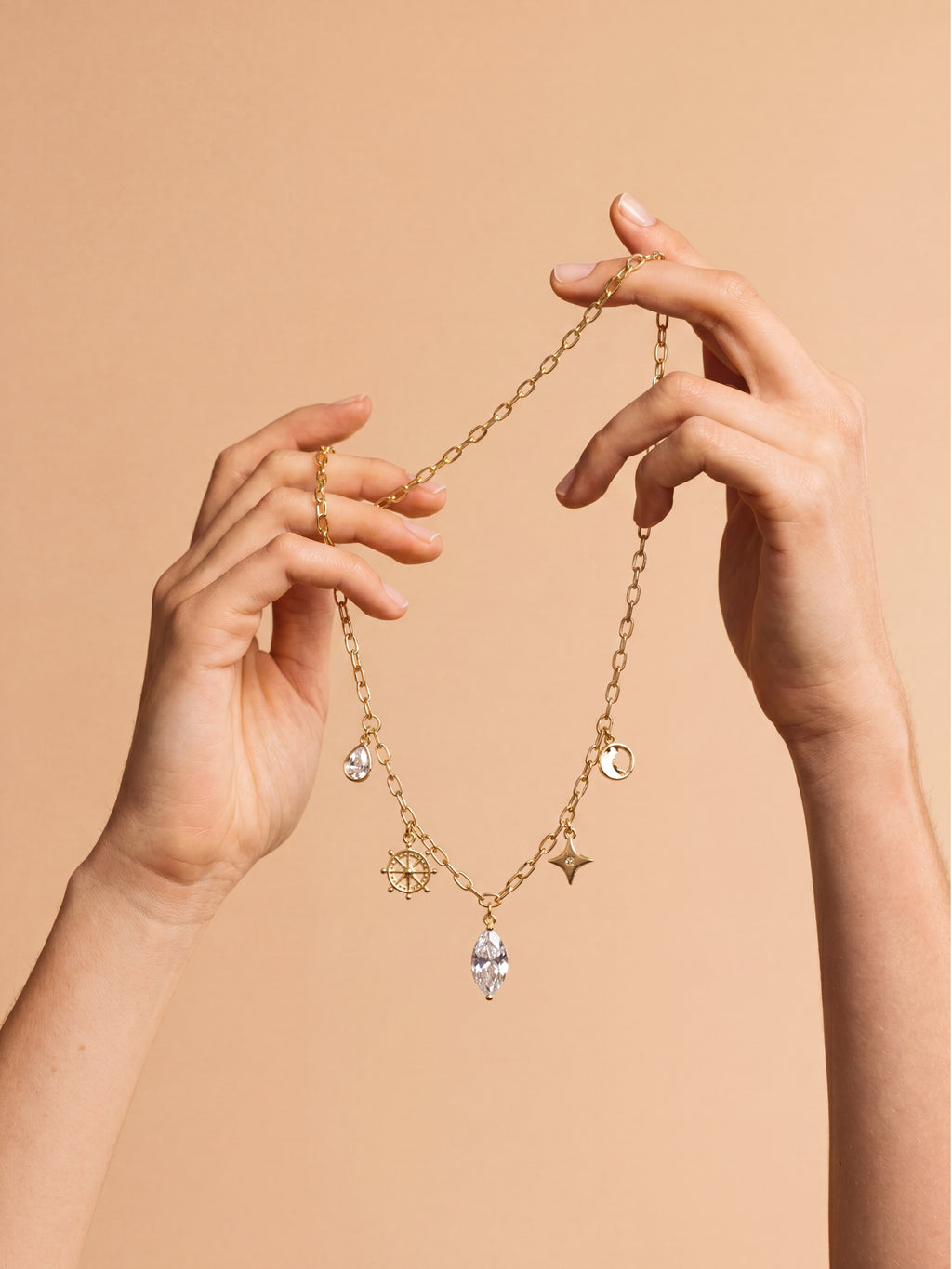 92.5 Silver Serene Charm Necklace