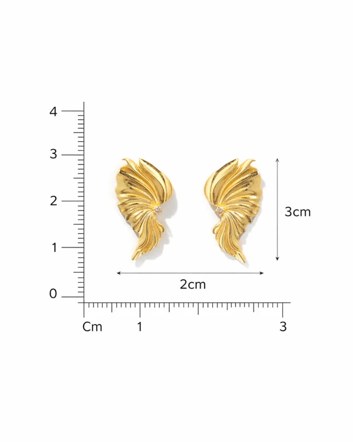 Sculpted Heart Earring