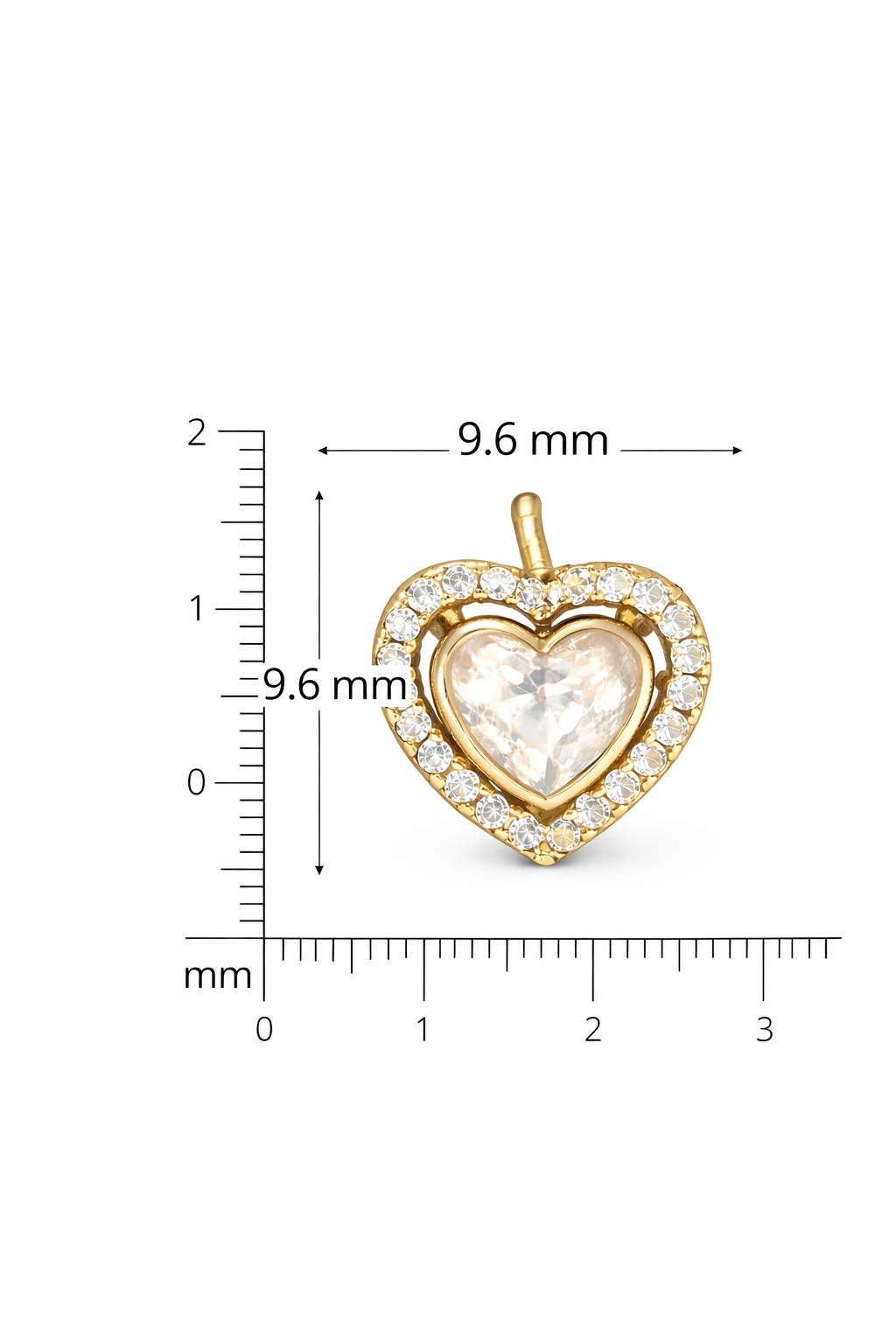 Royal Heart Polki Studs