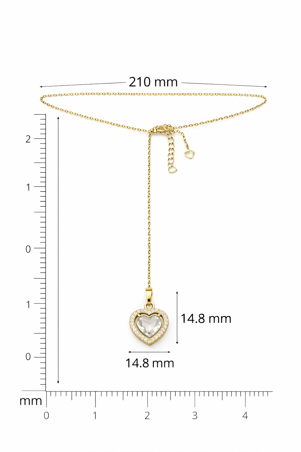 Royal Heart polki pendant