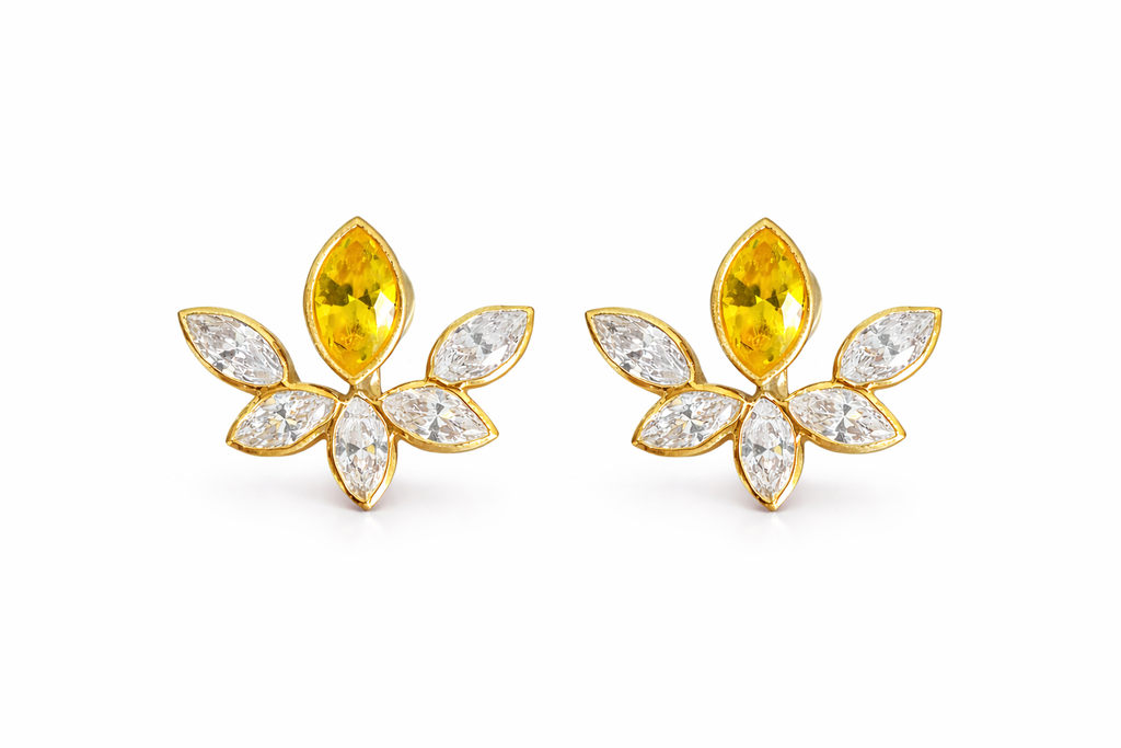 Golden Flora earrings