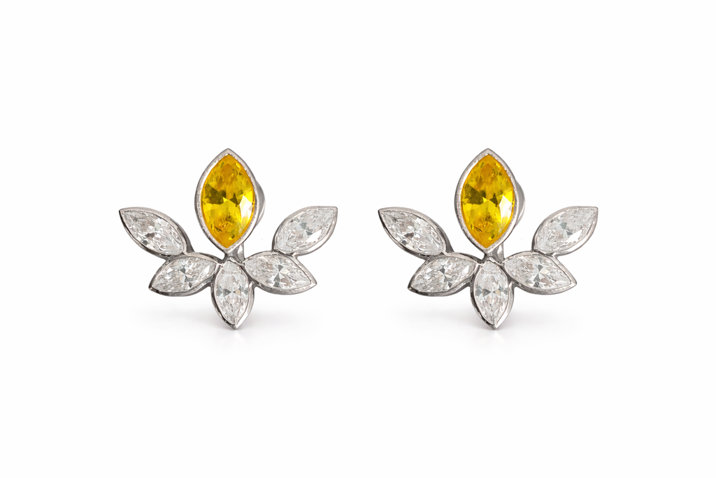 Golden Flora earrings