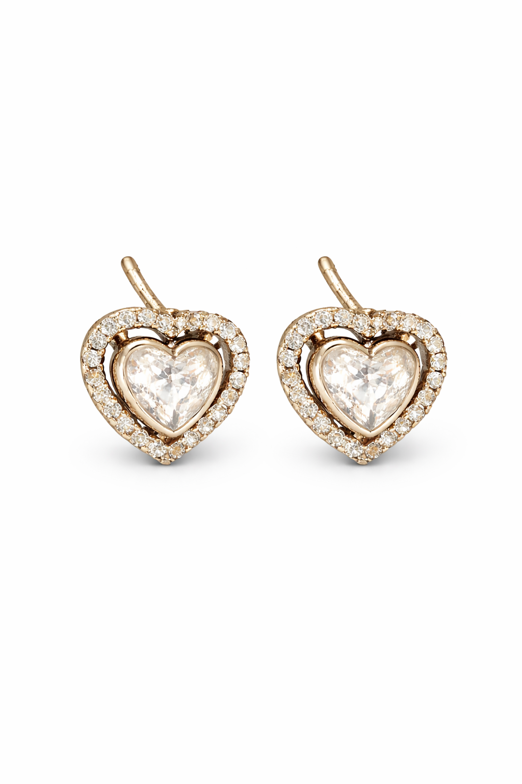 Royal Heart Polki Studs