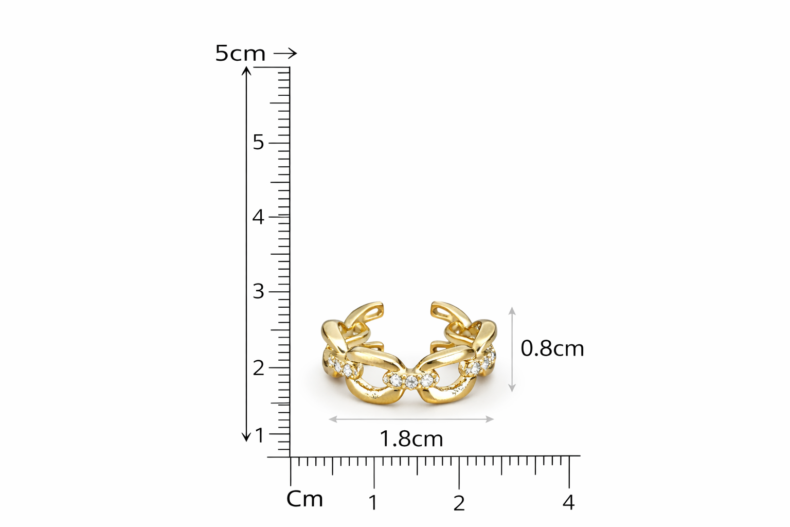 Ageless Euphoria Link Chain Ring