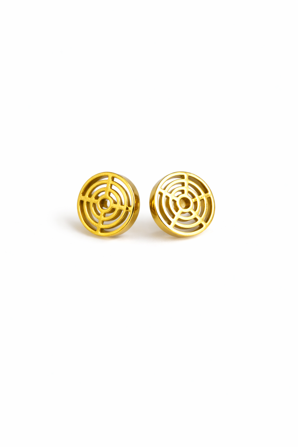Geometric circle  studs
