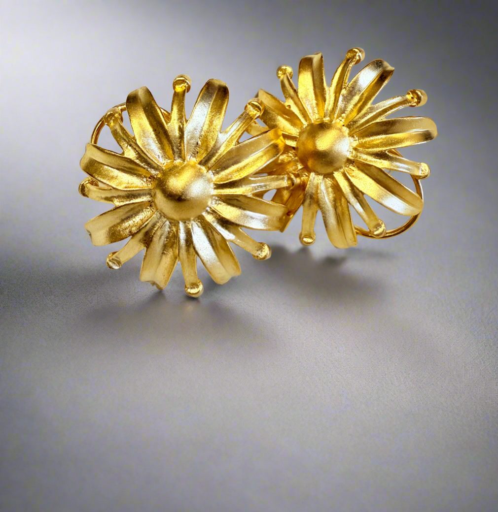 Floral Studs, additional detail view