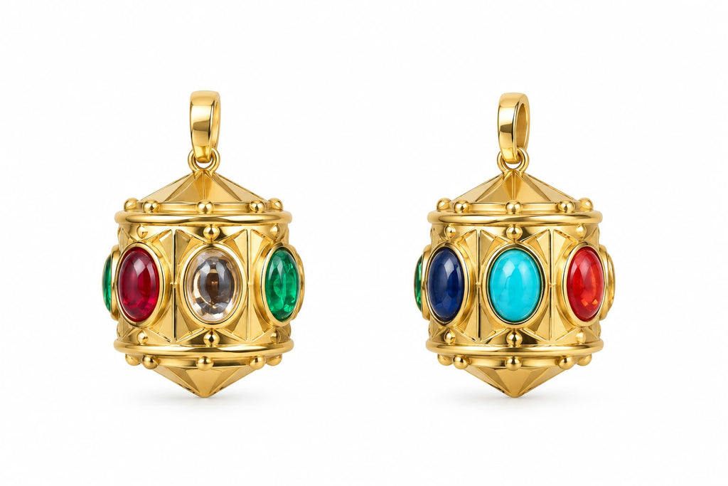 Navratan Pendant Necklace