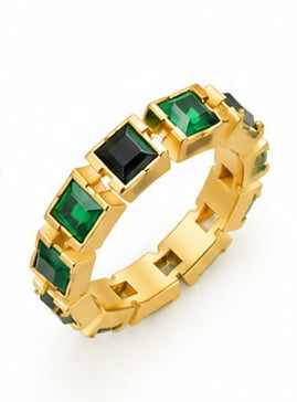 Emerald  Band Ring