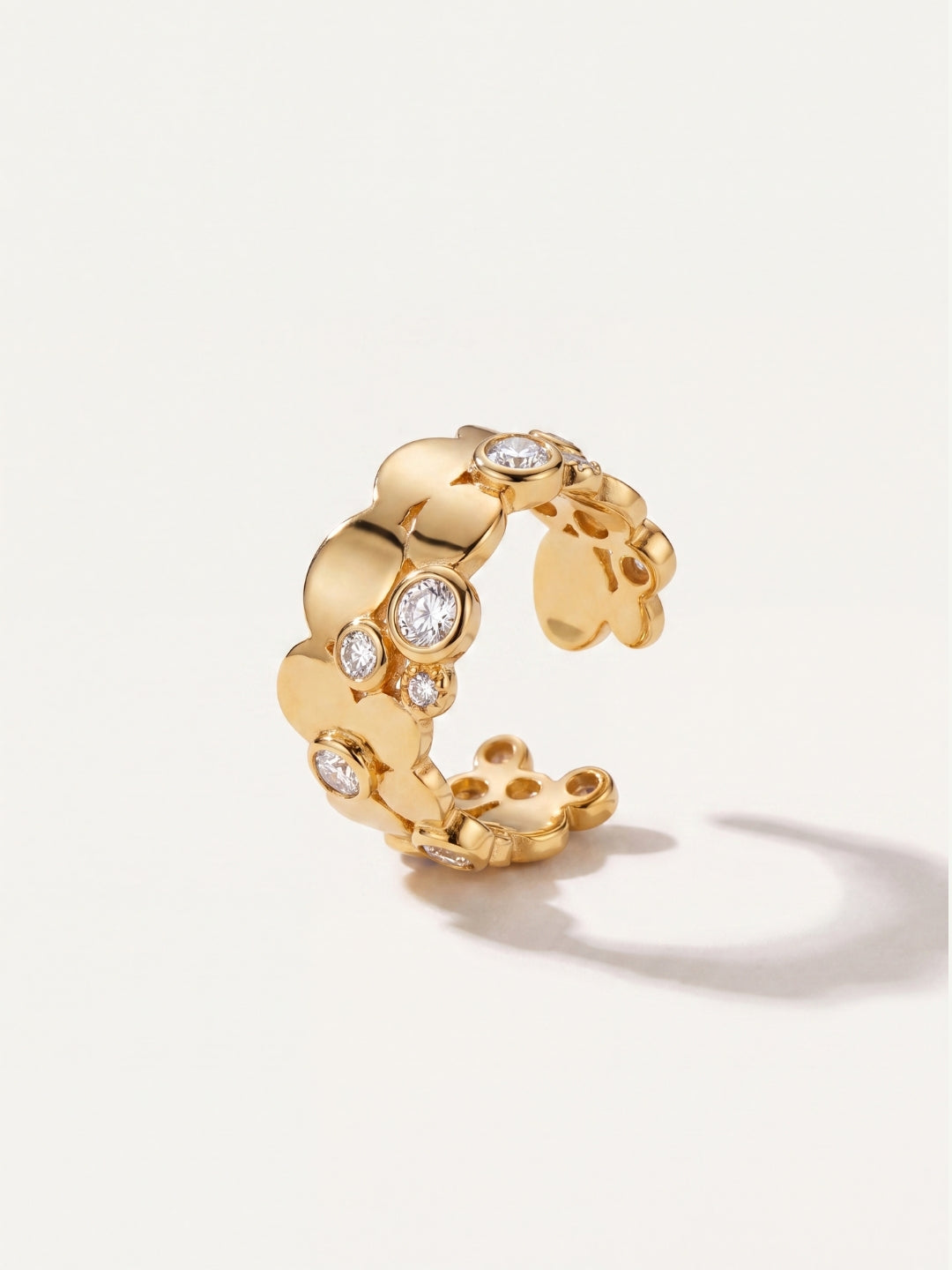 Golden Bubble Wrap ring
