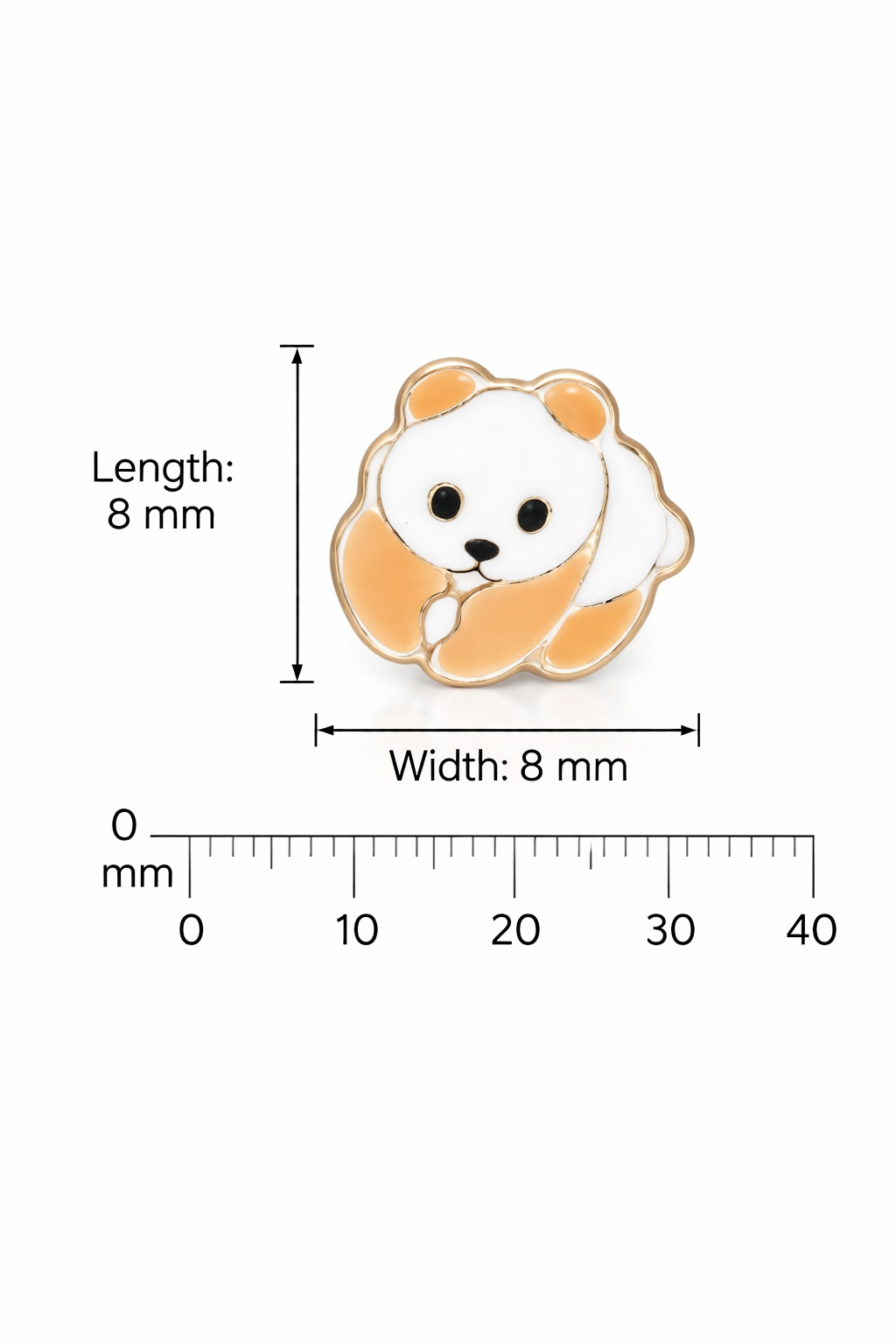 Panda  Stud Earrings-92.5 silver