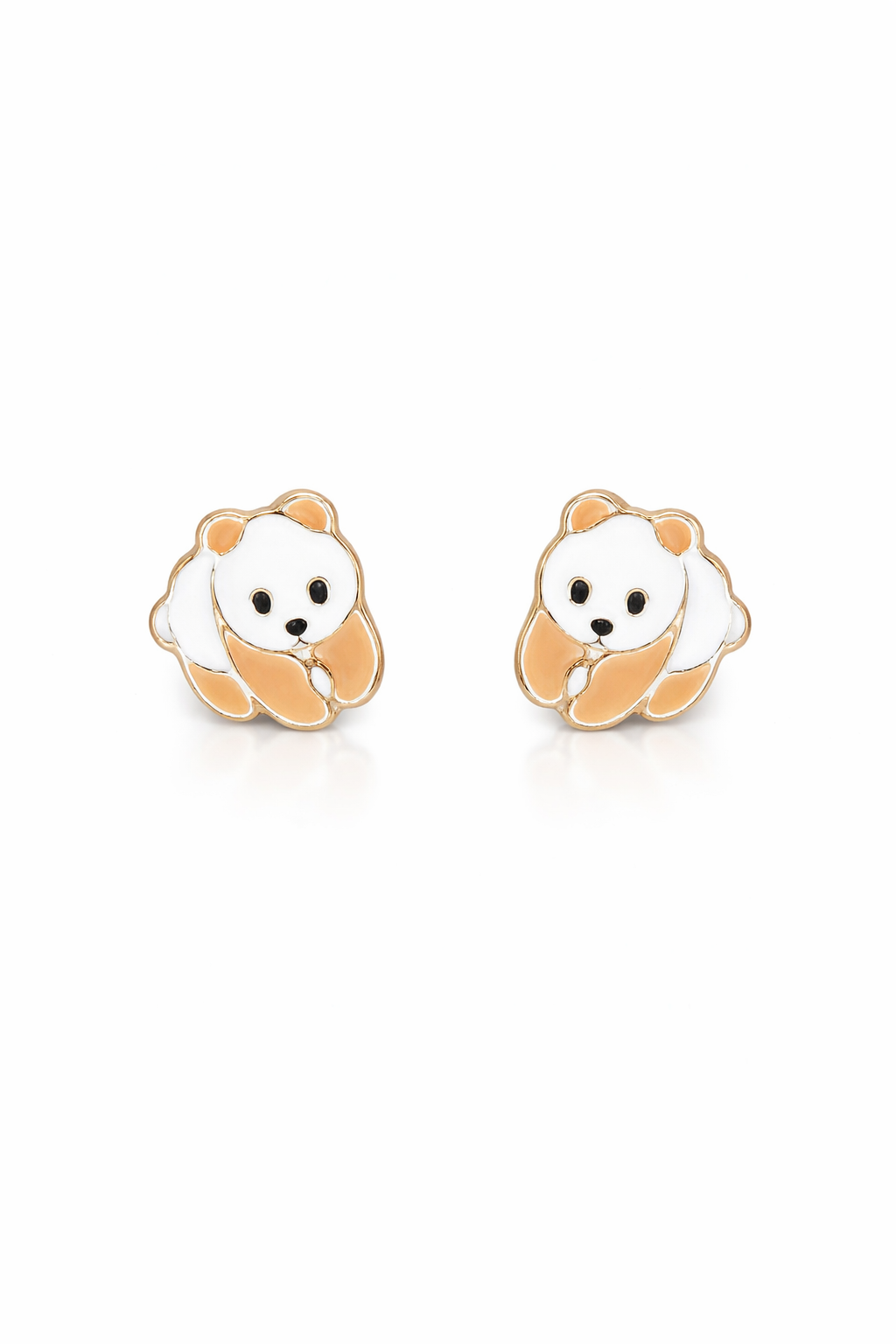 Panda  Stud Earrings-92.5 silver