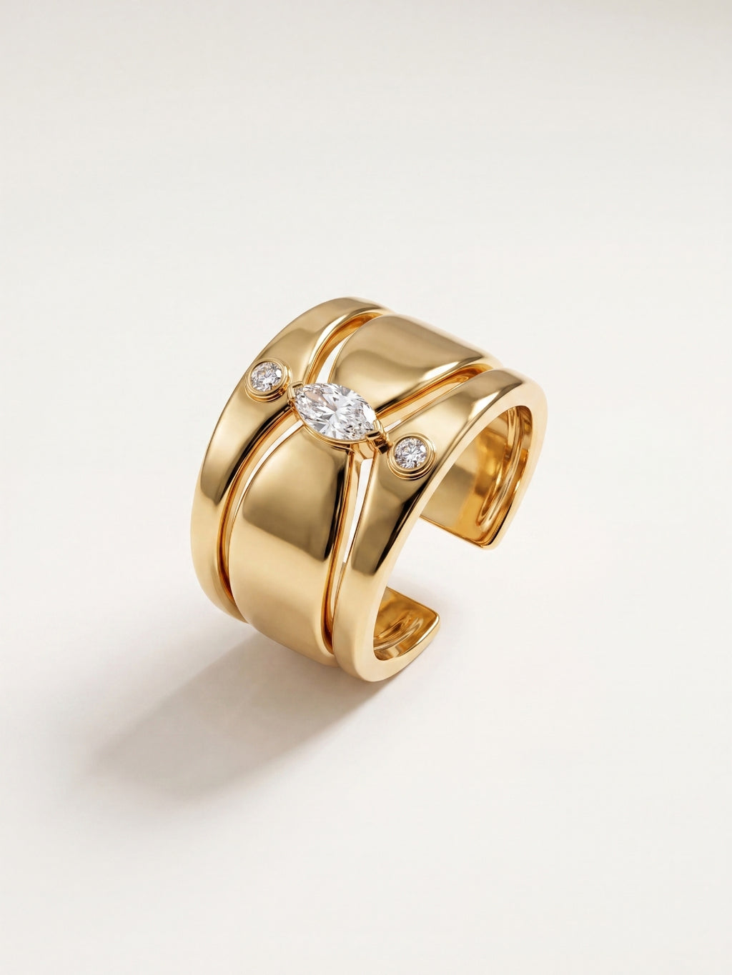Golden Stack Ring Set
