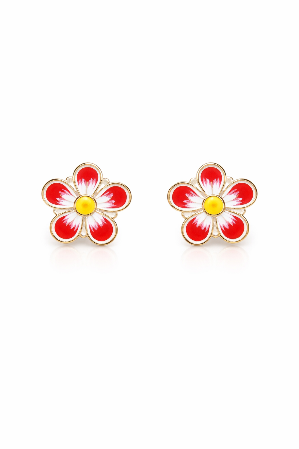 Bloom Flower Stud Earrings-92.5  silver