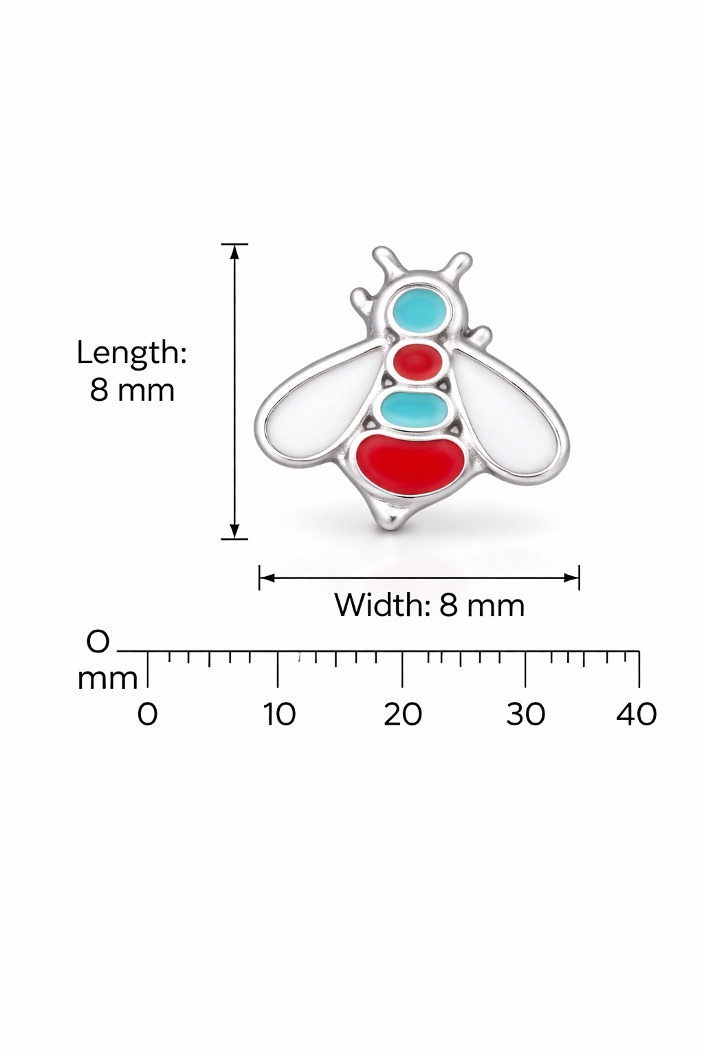 Honey Bee Stud Earrings-92.5 silver