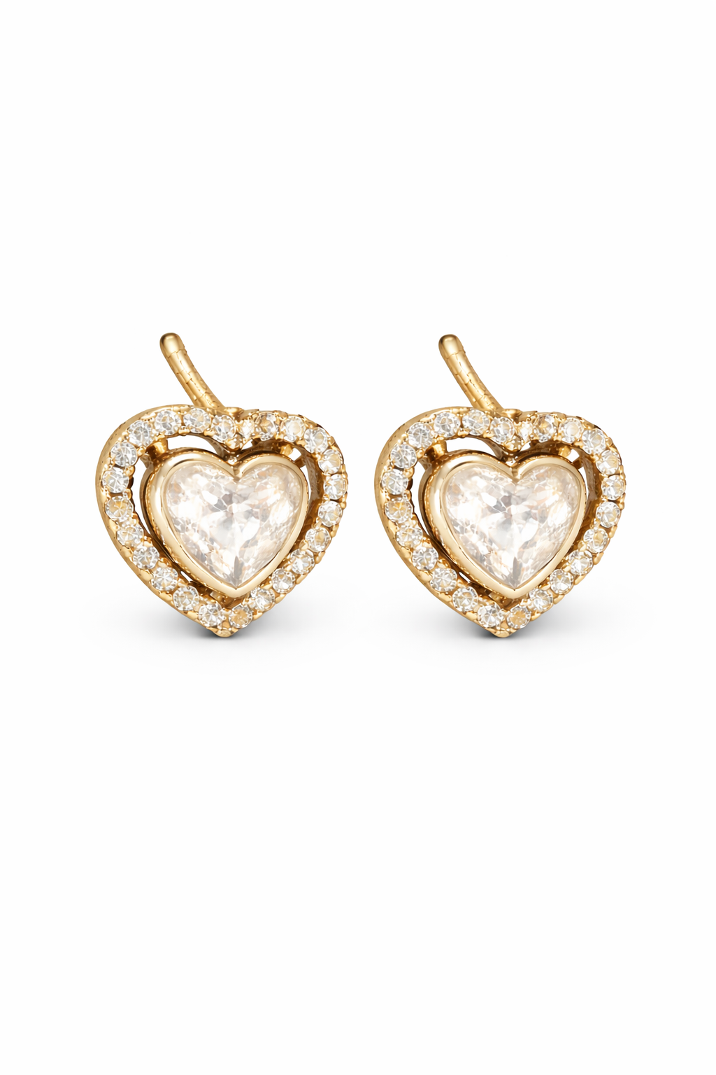 Royal Heart Polki Studs