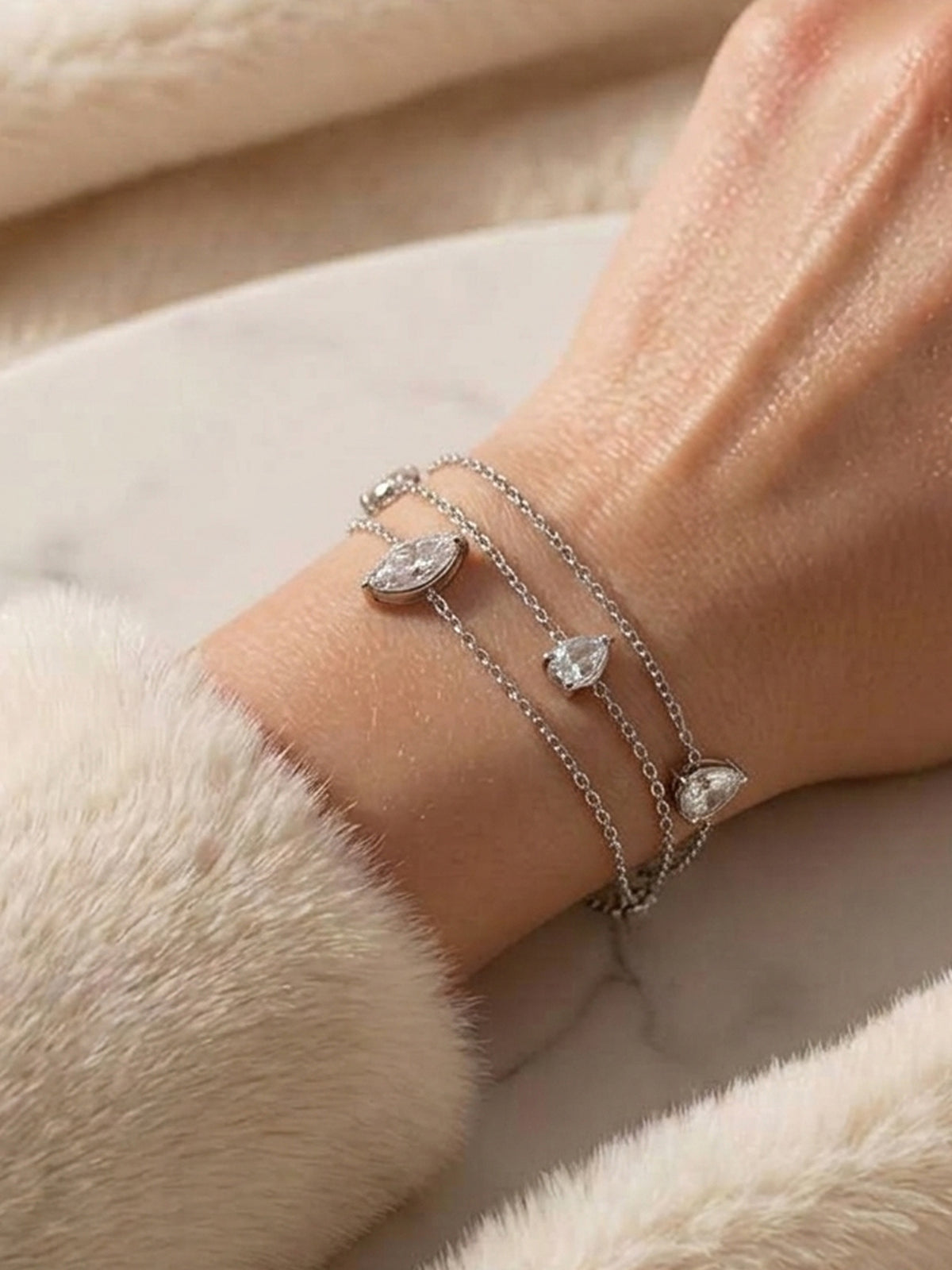 Starry Silver Chain Bracelet 92.5