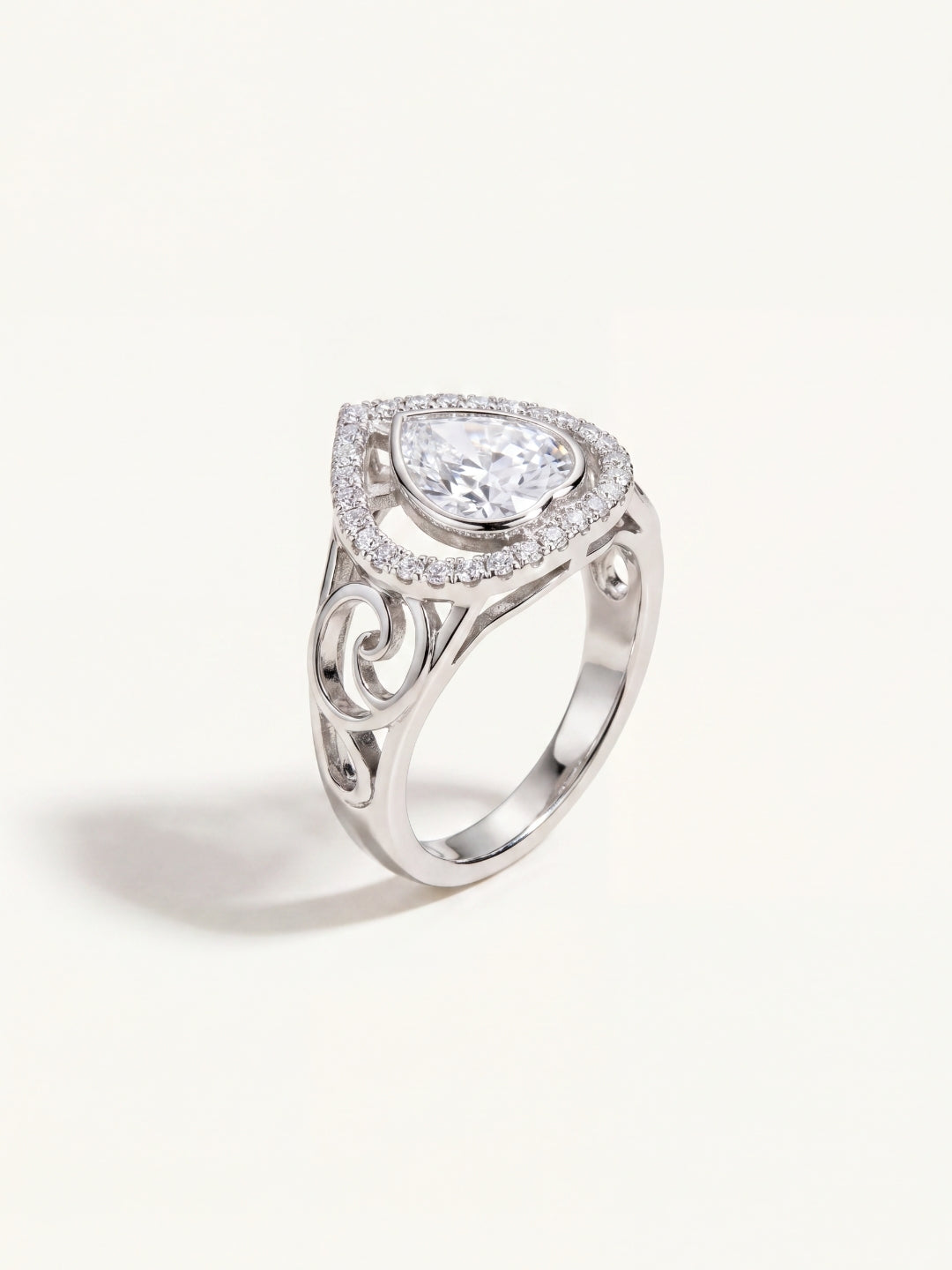 Royal heart polki ring