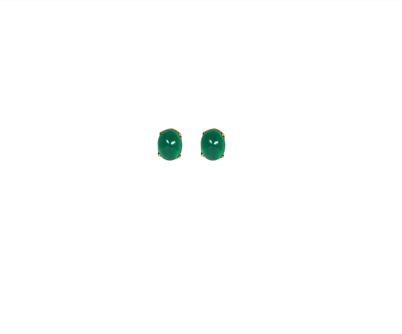 92.5 Emerald  Silver Studs